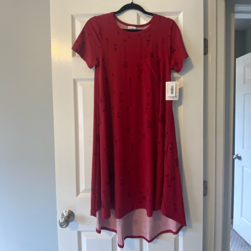 ❤️ LuLaRoe Carly swing dress.Size XS. Burgundy NWT